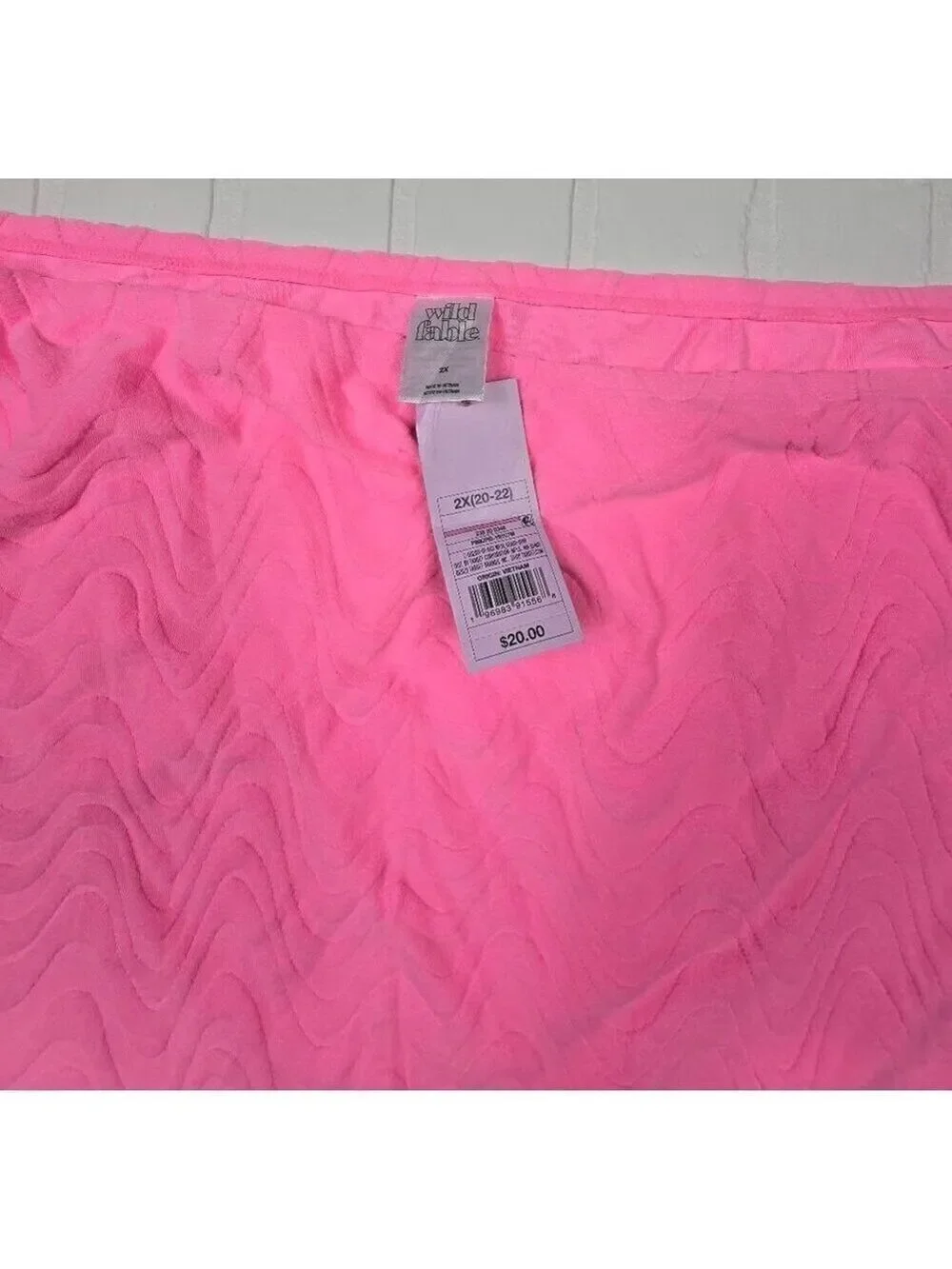 Wild Fable Pink Sarong Textured 2X